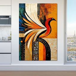 Vivid Phoenix Harmony Flight - NicheCanvas