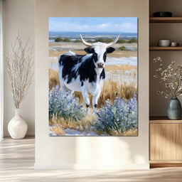 Longhorn Meadow Wildflowers - NicheCanvas