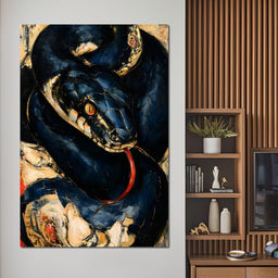 Coiled Ancient Predator Rising - NicheCanvas