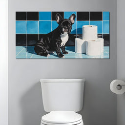 Bathroom Butler Frenchie Fun - NicheCanvas