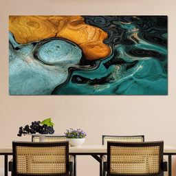 Amber And Teal Delta - TooplesArt - NicheCanvas