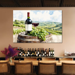 Vineyard Landscape - NicheCanvas