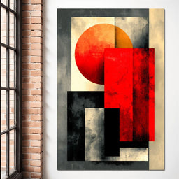 Geometric Dawn Fusion - NicheCanvas