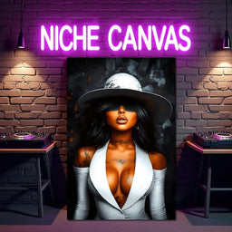 Enigmatic Glamour Portrait - NicheCanvas