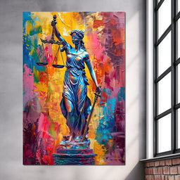 Justice Amongst Colors Reign - NicheCanvas