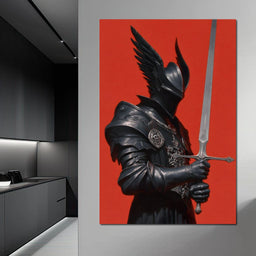 Midnight Vanguard Knight Oath - NicheCanvas