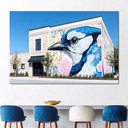 Street Art - Majestic Bluebird - NicheCanvas