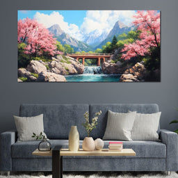 Bridge Over Tranquil Waters - NicheCanvas