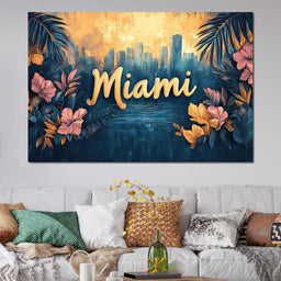 Tropical Oasis Miami Dreams - NicheCanvas