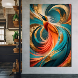 Gilded Flight Of The Radiant Plume - NicheCanvas