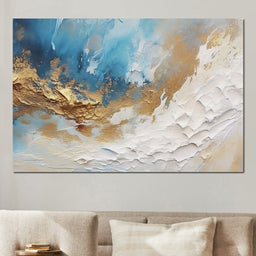 Golden Tide Celestial Drift - NicheCanvas