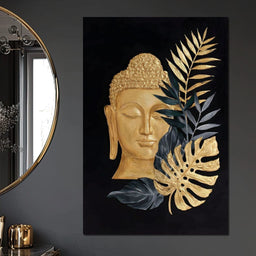 Golden Buddha Botanical Calm - NicheCanvas