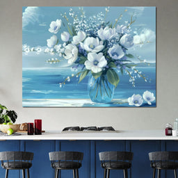 Azure Blossoms - TooplesArt - NicheCanvas