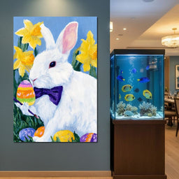 Easter Bunny Egg Painter - NicheCanvas