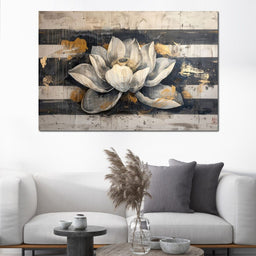 Harmony Golden Lotus - NicheCanvas