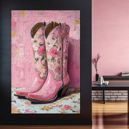 Floral Western Romance - NicheCanvas
