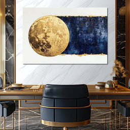 Golden Lunar Night - NicheCanvas