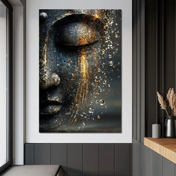 Golden Tranquil Buddha Flow - NicheCanvas