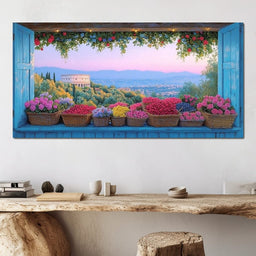 Tuscan Garden Splendor Vista - NicheCanvas