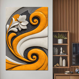 Fusion of Flower and Flow - TooplesArt - NicheCanvas