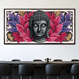 Tranquil Buddha Floral Reverie - NicheCanvas