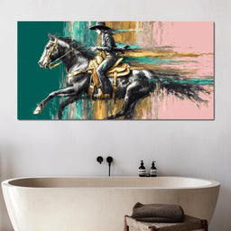 Golden Cowgirl Noir Star - NicheCanvas