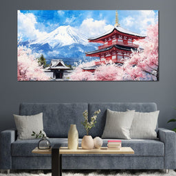 Mountains of Petal Dreams - NicheCanvas