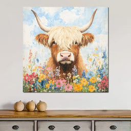 Highland Bloom Encounter - NicheCanvas