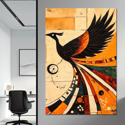 Phoenix in Dawn Flight - NicheCanvas