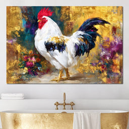 Regal Rooster Gold Radiance - Neal Hackett - NicheCanvas