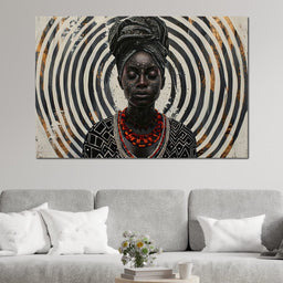 Spirals of Serenity Queen - Sakeem Gibbs - NicheCanvas