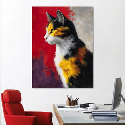 Golden Calico Cat Profile - NicheCanvas