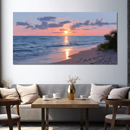 Ocean Dawn Romantic Skies - NicheCanvas