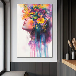 Floral Dreams Embrace Essence - NicheCanvas