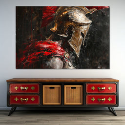 Thoughtful Spartan Reflections - NicheCanvas