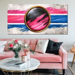 Collision of Modern Circles - NicheCanvas