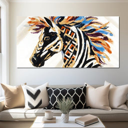 Golden Mane Illusion - Alicia Smith - NicheCanvas