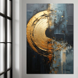 Abyssal Echoes in Gold - Tanni Cylon - NicheCanvas