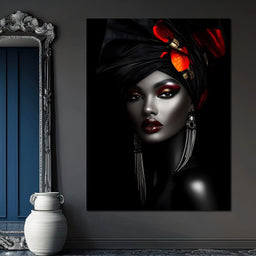 Midnight Elegance Portrait - NicheCanvas