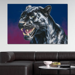 Midnight Panther Fury Surge - NicheCanvas