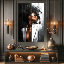 Harmony of Contrast and Elegance - NicheCanvas