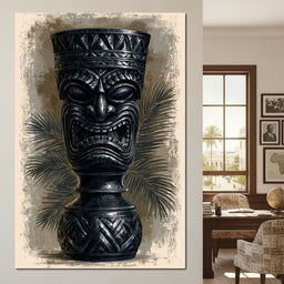 Ancient Totem Of The Island Spirit - NicheCanvas