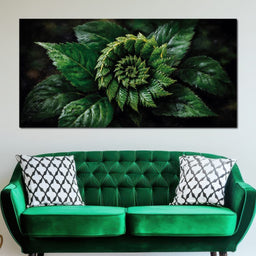 Tropical Fern Leaf Bouquet - NicheCanvas