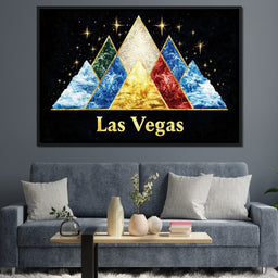 Vegas Golden Horizon of Night Stars - NicheCanvas