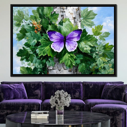 Fluttering Nature's Embrace Canvas Print