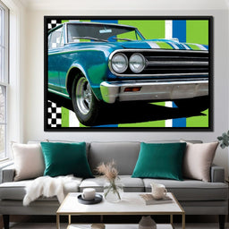 Vintage Racer Power Pop Vibe - Rider Art - NicheCanvas