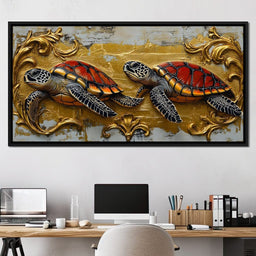 Golden Shell Odyssey - NicheCanvas