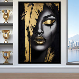 Golden Elegance Enigma - NicheCanvas