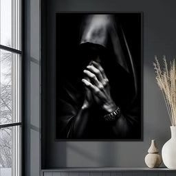 Shadowed Contemplation - NicheCanvas