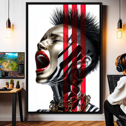 Cyber Scream Queen - TooplesArt - NicheCanvas